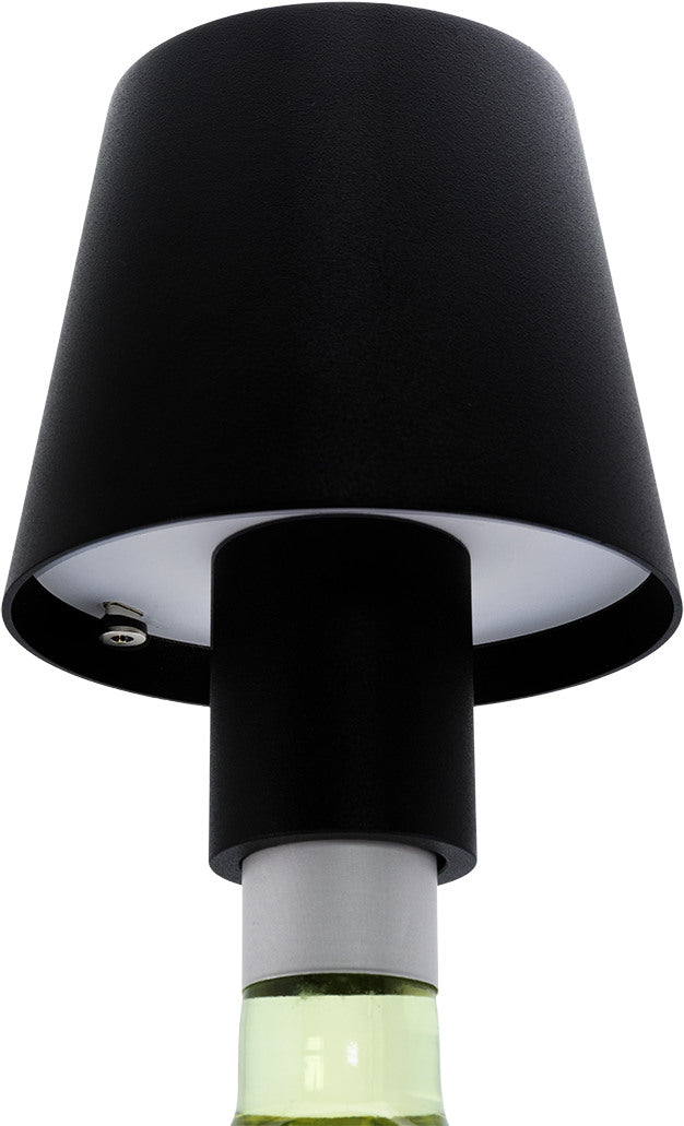 SECURIT Flaschenleuchte PARIS LP-PA-BL schwarz, Akku, dimmbar