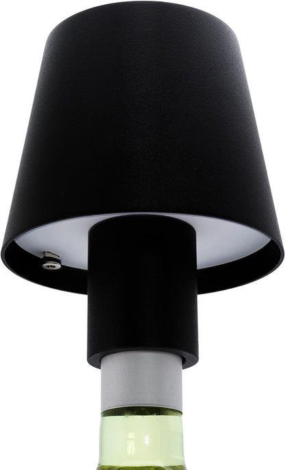 SECURIT Flaschenleuchte PARIS LP-PA-BL schwarz, Akku, dimmbar