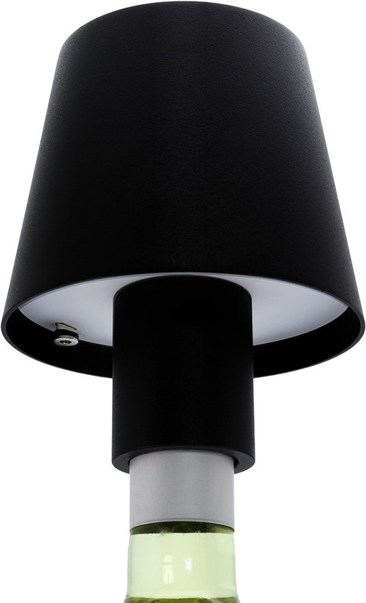 SECURIT Flaschenleuchte PARIS LP-PA-BL schwarz, Akku, dimmbar