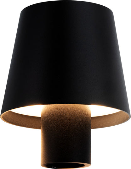 SECURIT Flaschenleuchte PARIS LP-PA-BL schwarz, Akku, dimmbar