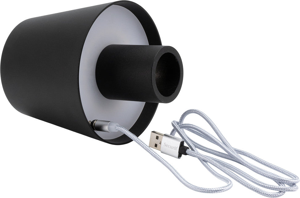 SECURIT Flaschenleuchte PARIS LP-PA-BL schwarz, Akku, dimmbar