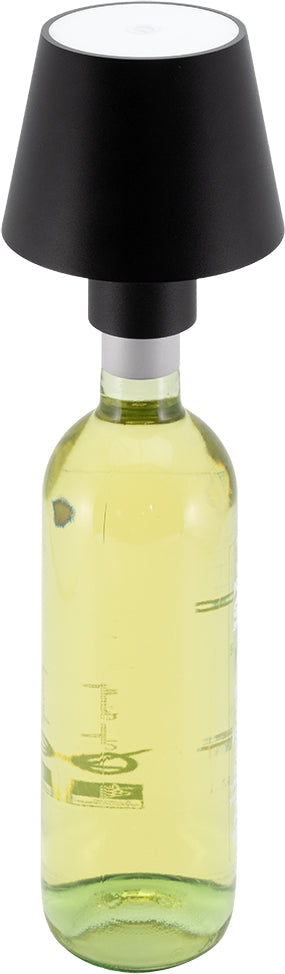 SECURIT Flaschenleuchte PARIS LP-PA-BL schwarz, Akku, dimmbar