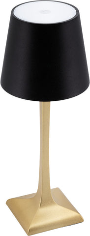 SECURIT Tischleuchte ROME LP-RO-GD-BL gold, Akku, dimmbar