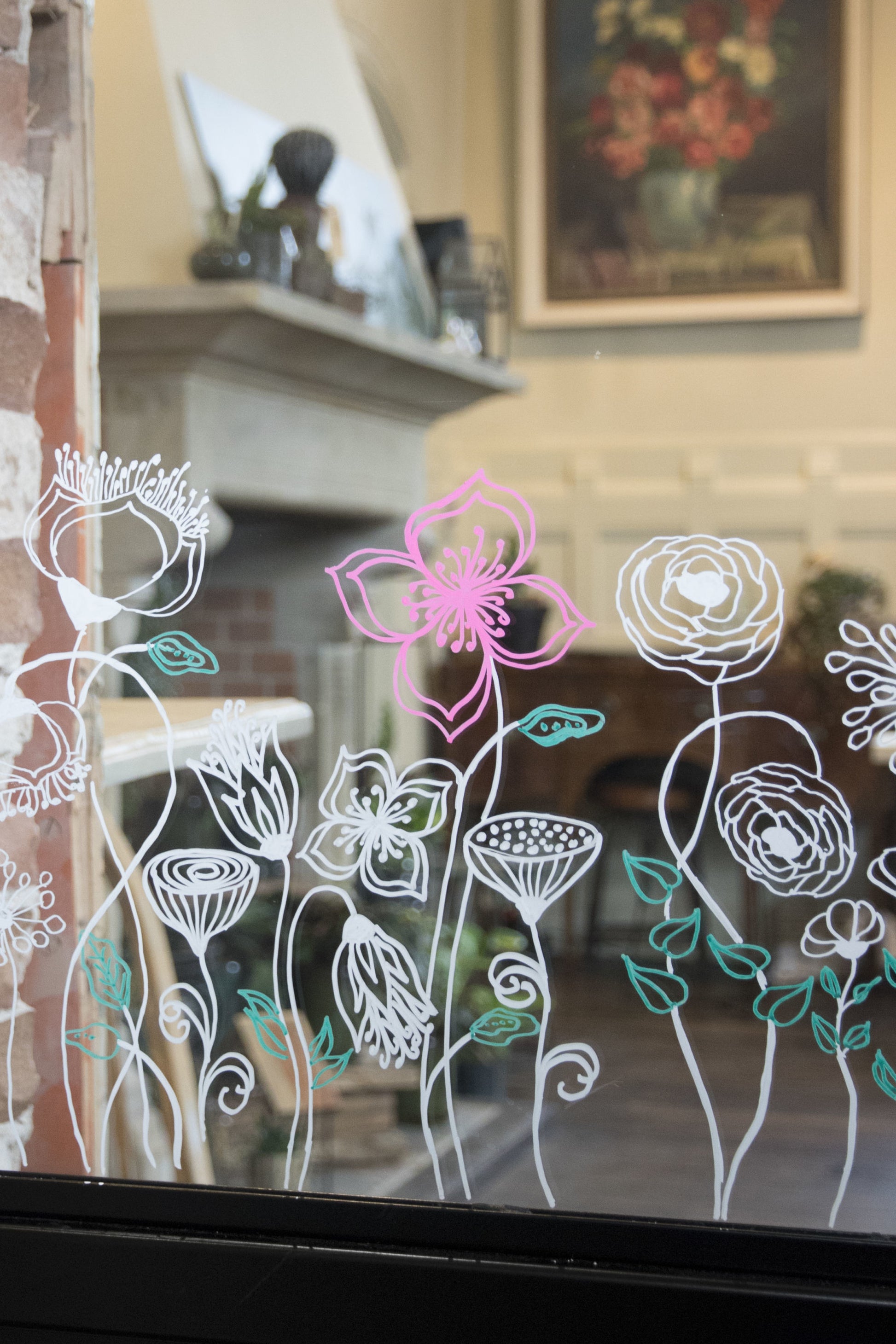 SECURIT Fensterschablone WINDOODLE WD-3A3-HM A3 Home 3 Stück