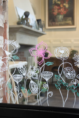 SECURIT Fensterschablone WINDOODLE WD-3A3-HM A3 Home 3 Stück