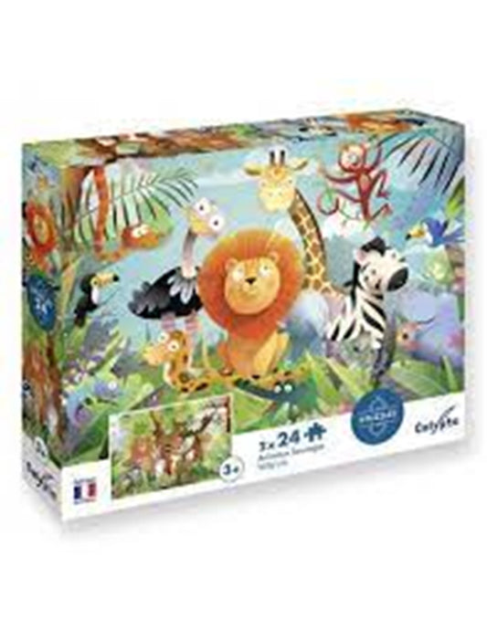 PZ 2X24PCS ENFANTS ANIMAUX SAUVAGES (ML)