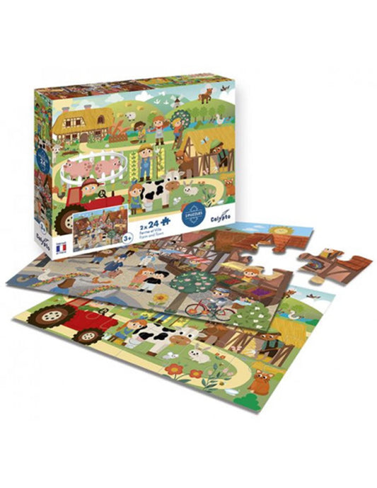 PZ 2X24PCS ENFANTS FERME ET VILLE RICHARD COLLINGRIDGE (ML)