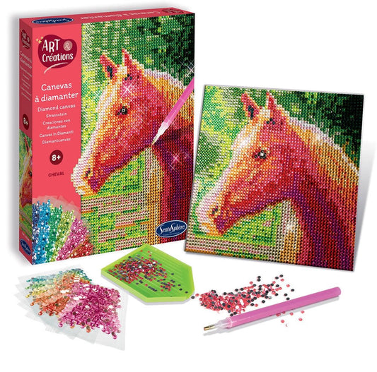 A&C DIAMOND-CANVAS PFERD (FR-DE-IT-EN-ES-NL-PT)