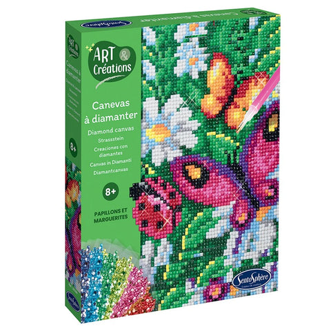 A&C DIAMOND-CANVAS SCHMETTERLINGE & GÄNSEBLÜMCHEN (FR-DE-IT-