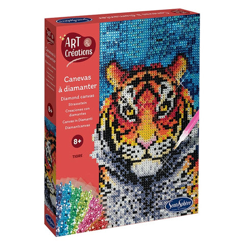 A&C DIAMOND-CANVAS TIGER (FR-DE-IT-EN-ES-NL-PT)