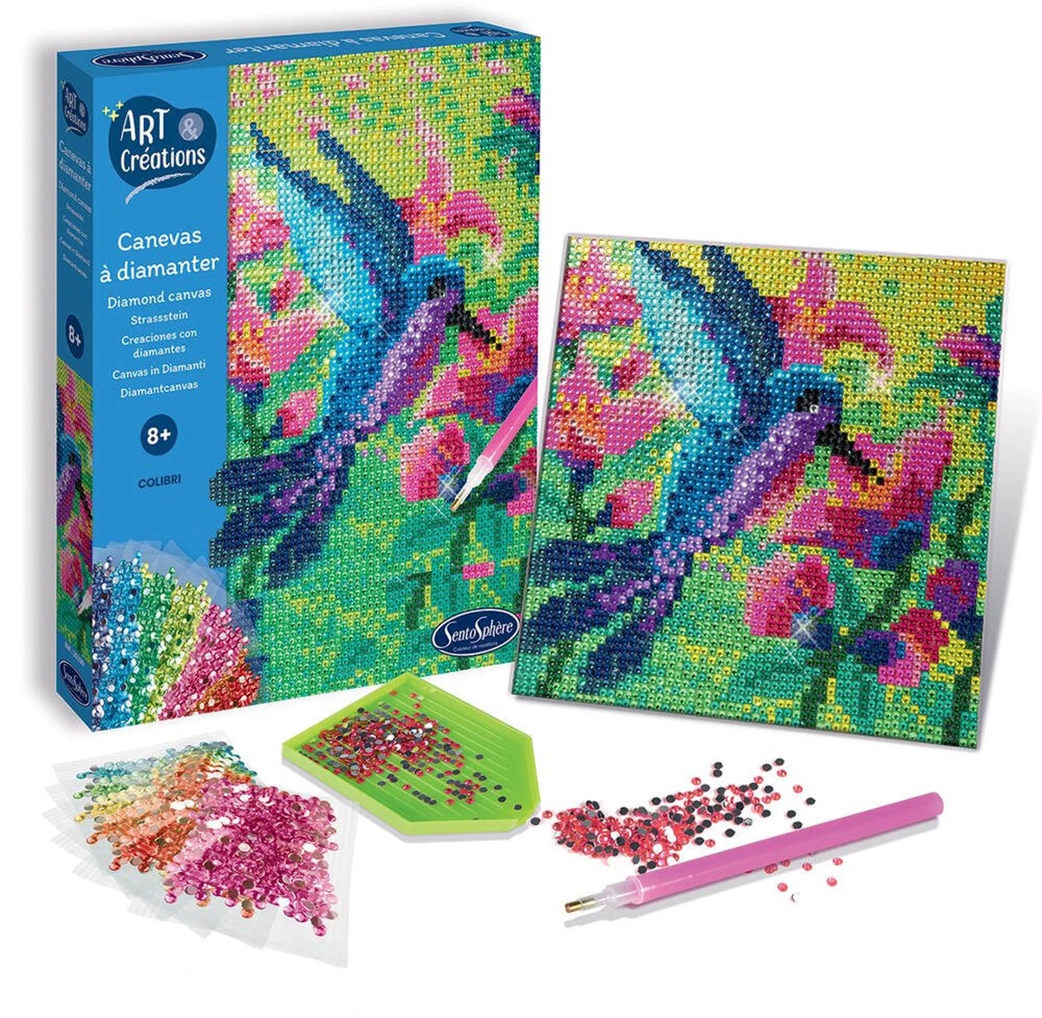 A&C DIAMOND-CANVAS COLIBRI (FR-DE-IT-EN-ES-NL-PT)