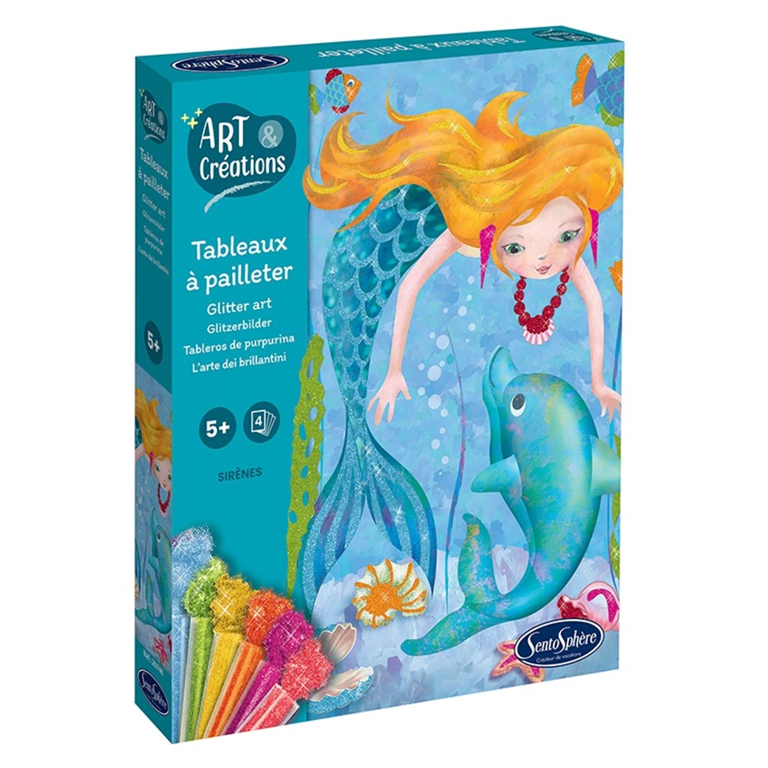 A&C GLITZERBILDER MEERJUNGFRAUEN (FR-DE-IT-EN-ES-NL-PT)