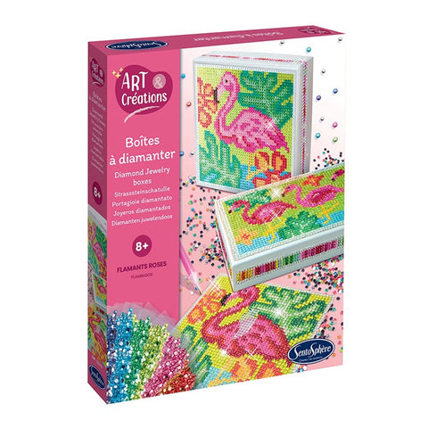 DIAMOND-SCHMUCK FLAMINGOS (FR-DE-IT-EN-ES-NL)