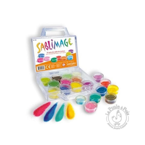 RECHARGE SABLIMAGE VALISETTE 22 POTS DE SABLE