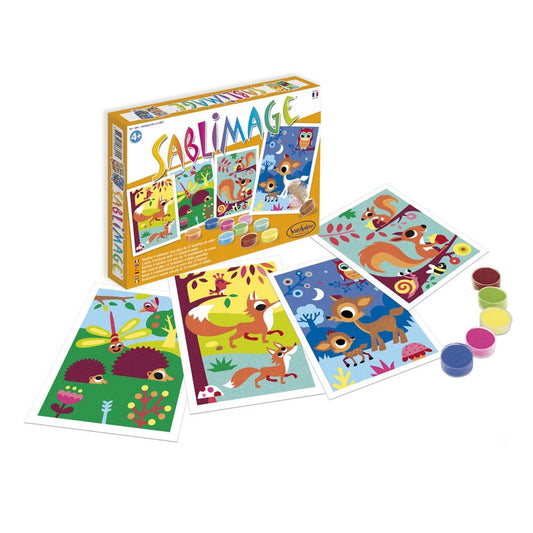 SANDBILDER WALDTIERE (FR-DE-IT-EN-ES-NL)