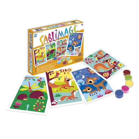 SANDBILDER WALDTIERE (FR-DE-IT-EN-ES-NL)