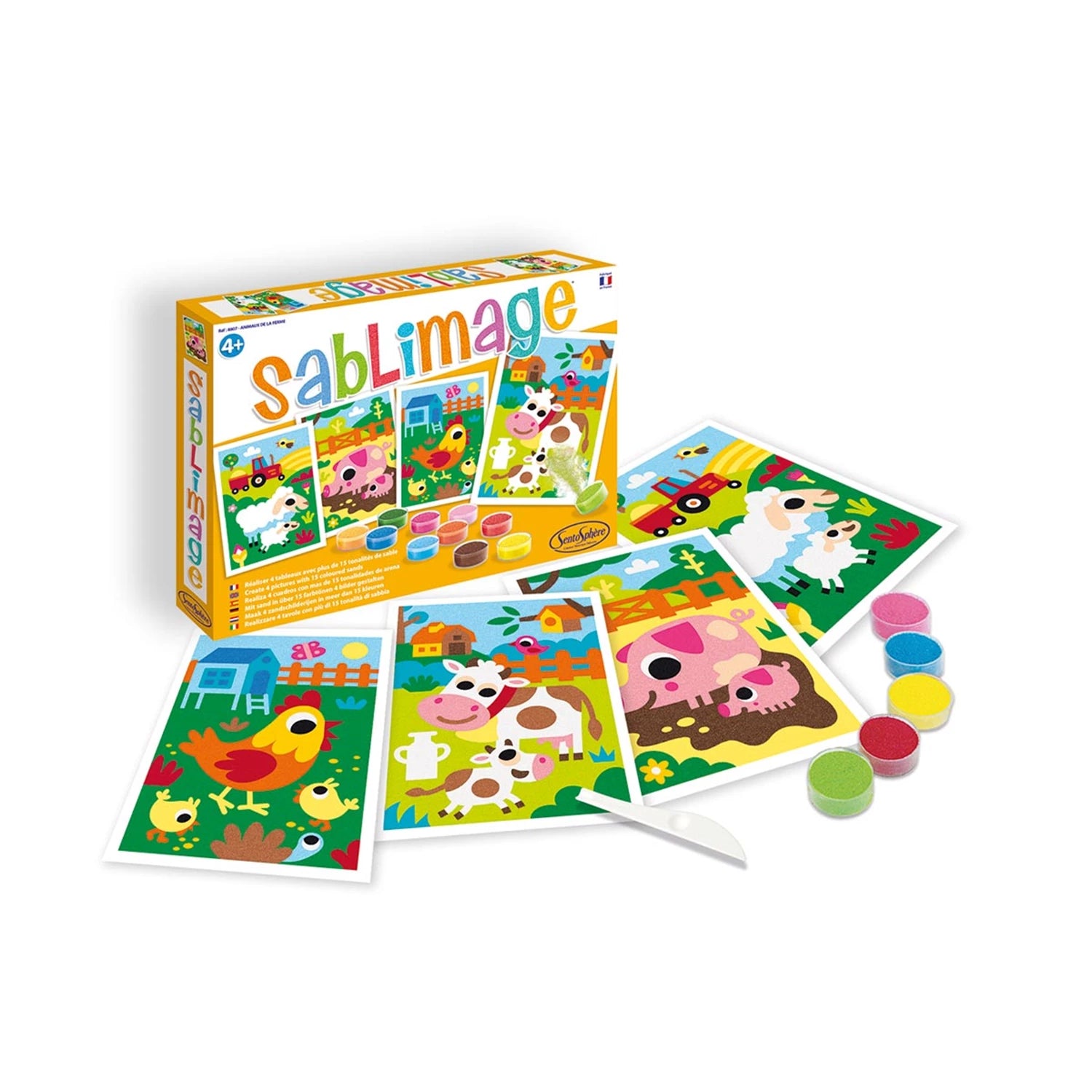 SANDBILDER BAUERNHOFTIERE (FR-DE-IT-EN-ES-NL)