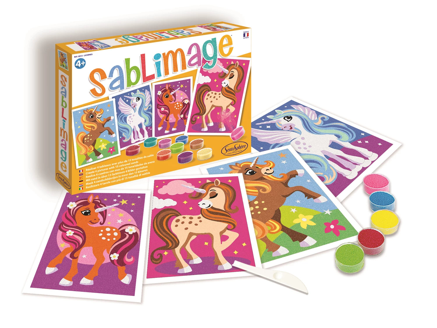 SANDBILDER EINHÖRNER (FR-DE-IT-EN-ES-NL)