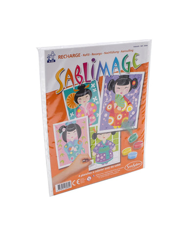 NACHFÜLLPACK SANDBILDER KOKESHI (ML)