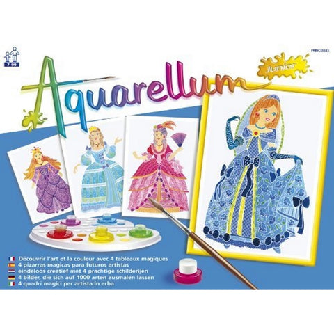 AQUARELLUM JR 4T PRINZESSINEN (FR-DE-IT-EN-ES-NL)