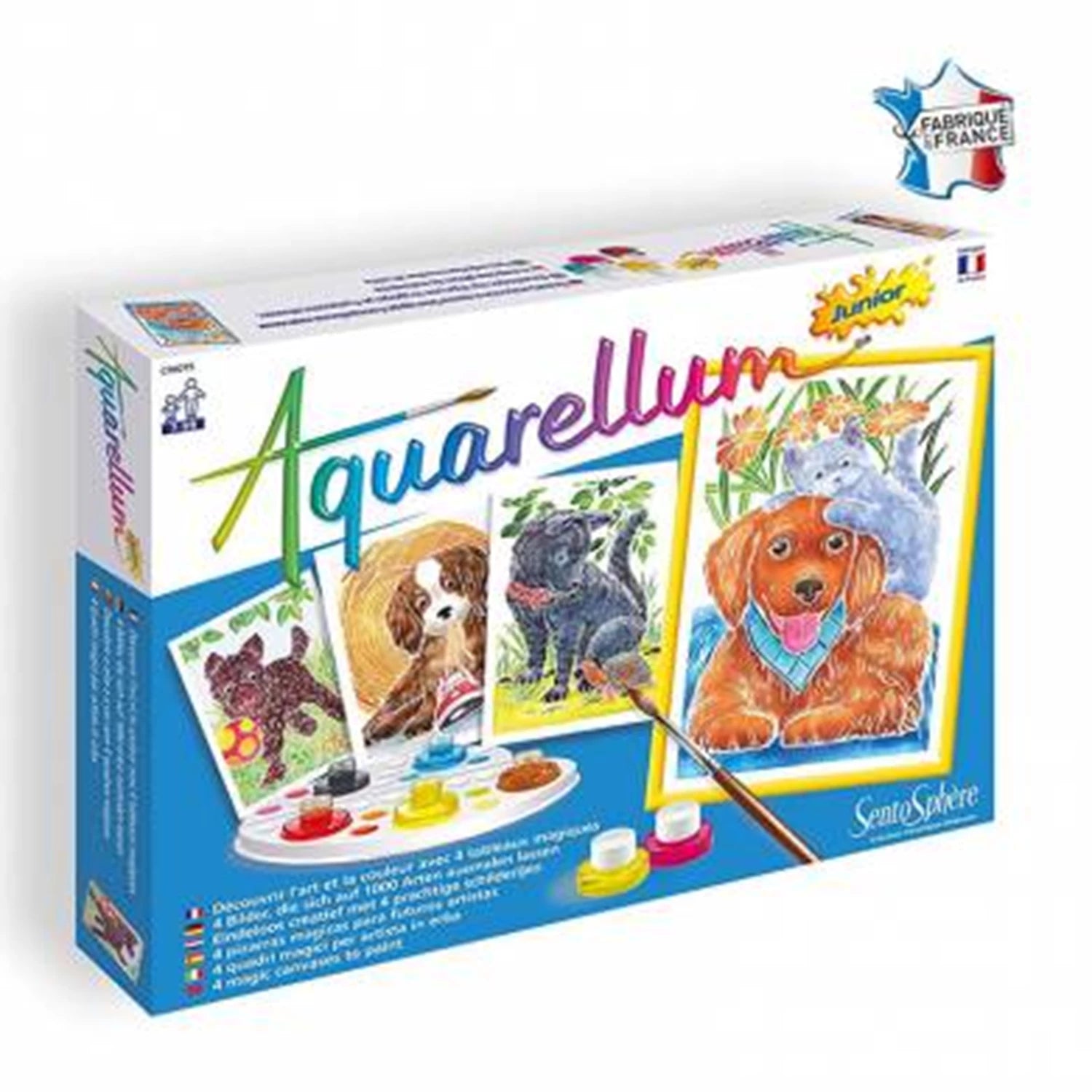 AQUARELLUM JR 4T HÜNDCHEN (FR-DE-IT-EN-ES-NL)