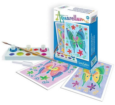 AQUARELLUM MINI SCHMETTERLINGE (FR-DE-IT-EN-ES-NL)