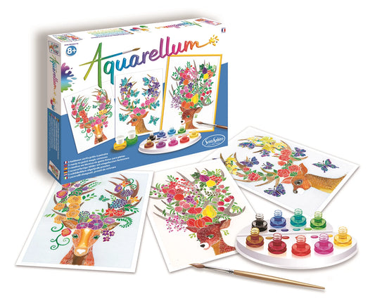 AQUARELLUM GM 3T VERZAUBERTE HIRSCHE (FR-DE-IT-EN-ES-NL)