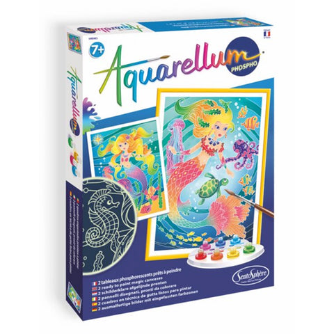 AQUARELLUM FLUO MEERJUNGFRAUEN (FR-DE-IT-EN-ES-NL)