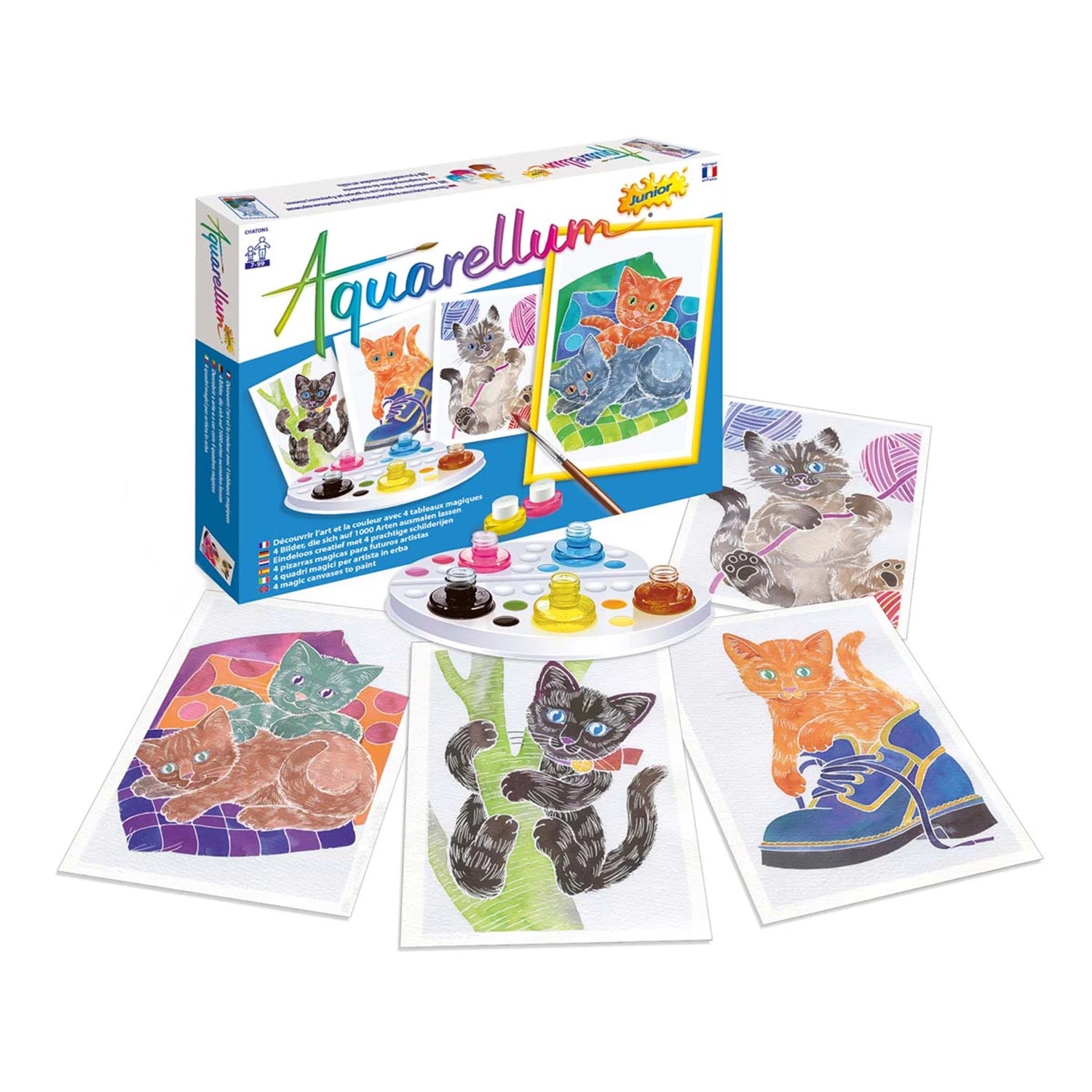 AQUARELLUM JR 4T KÄTZEN (FR-DE-IT-EN-ES-NL)