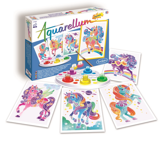 AQUARELLUM JR 4T EINHÖRNER (FR-DE-IT-EN-ES-NL)