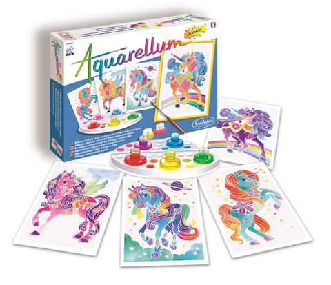 AQUARELLUM JR 4T EINHÖRNER (FR-DE-IT-EN-ES-NL)