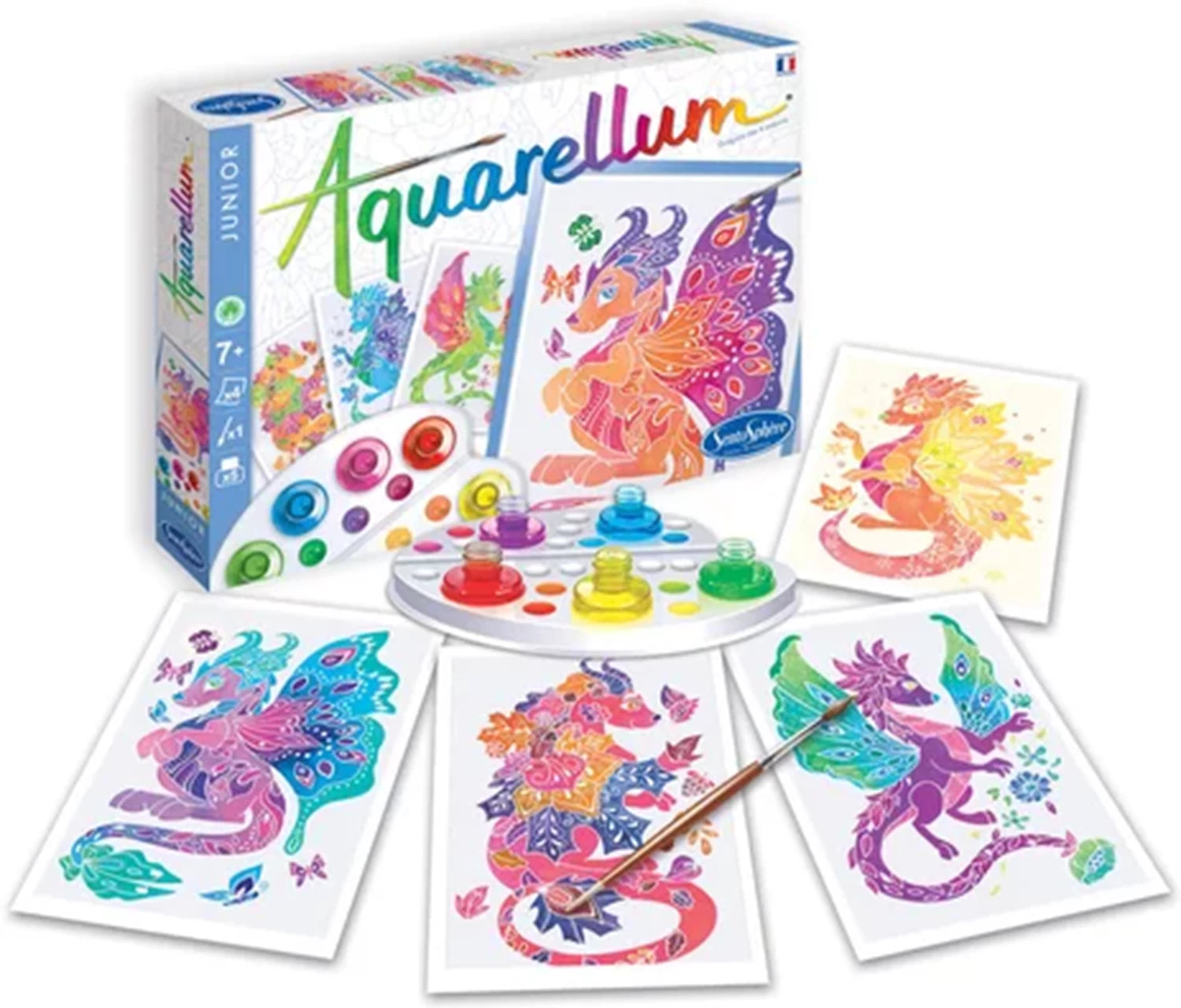 AQUARELLUM JR 4T 4 JAHRESZEITEN DRACHEN (FR-DE-IT-EN-ES-NL)
