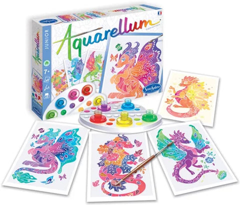 AQUARELLUM JR 4T 4 JAHRESZEITEN DRACHEN (FR-DE-IT-EN-ES-NL)