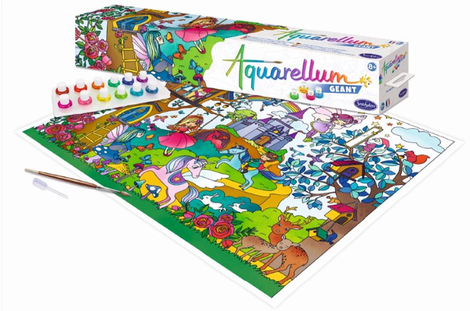 AQUARELLUM GEANT VERZAUBERTE WELT (FR-DE-IT-EN-ES-NL)