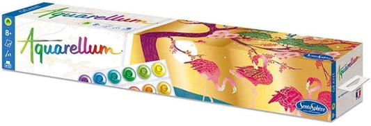 AQUARELLUM GEANT FLAMINGOS (FR-DE-IT-EN-ES-NL)