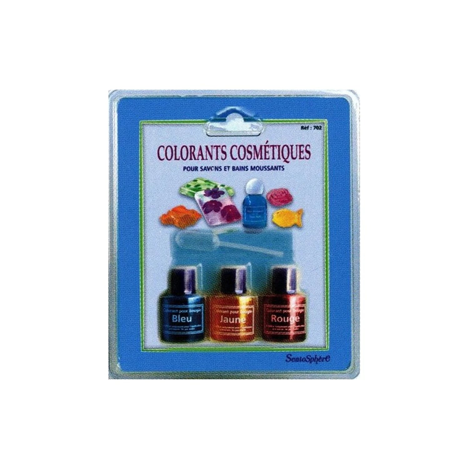 COLORANTS COSMETIQUES BLEU ROUGE JAUNE