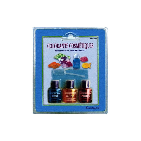 COLORANTS COSMETIQUES BLEU ROUGE JAUNE