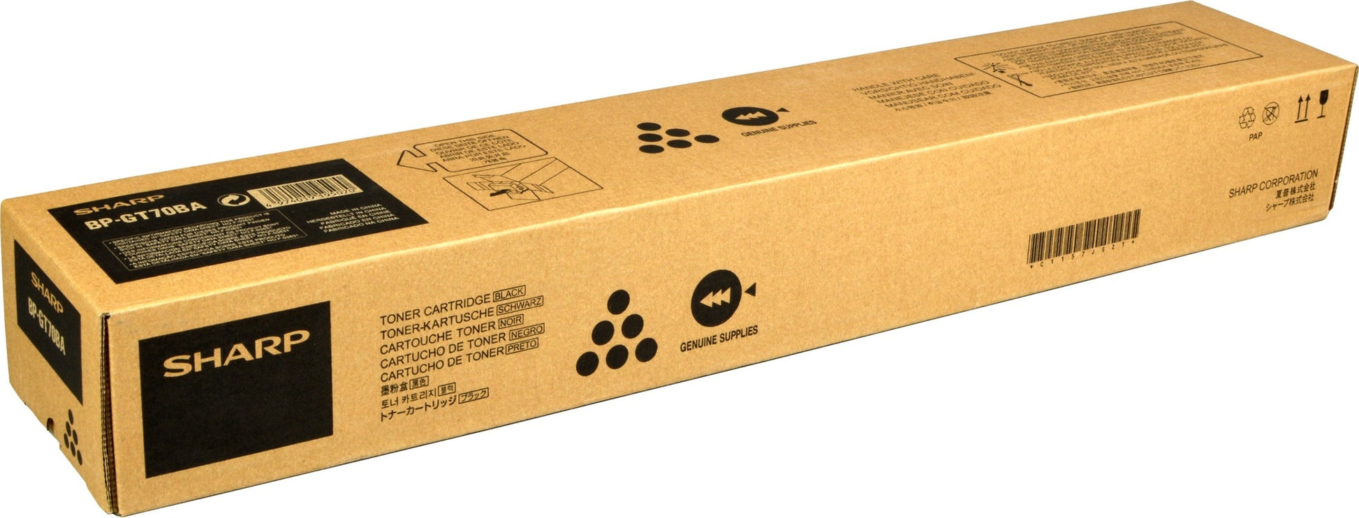 SHARP Toner schwarz BP-GT70BA BP50C26/50C31 40'000 Seiten