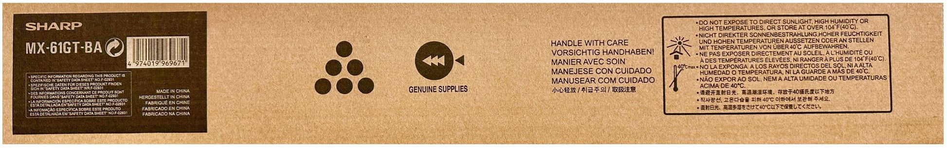 SHARP Toner schwarz MX-61GTBA MX-2630N 40'000 S.