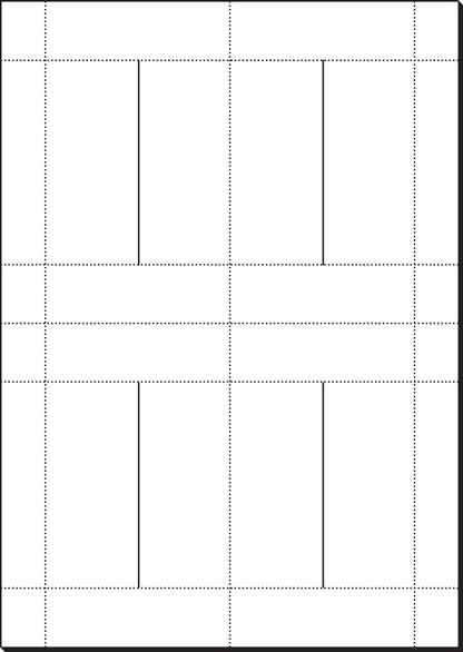 SIGEL Tischkarten 94x42mm DP046 weiss, 185g 80 Stück