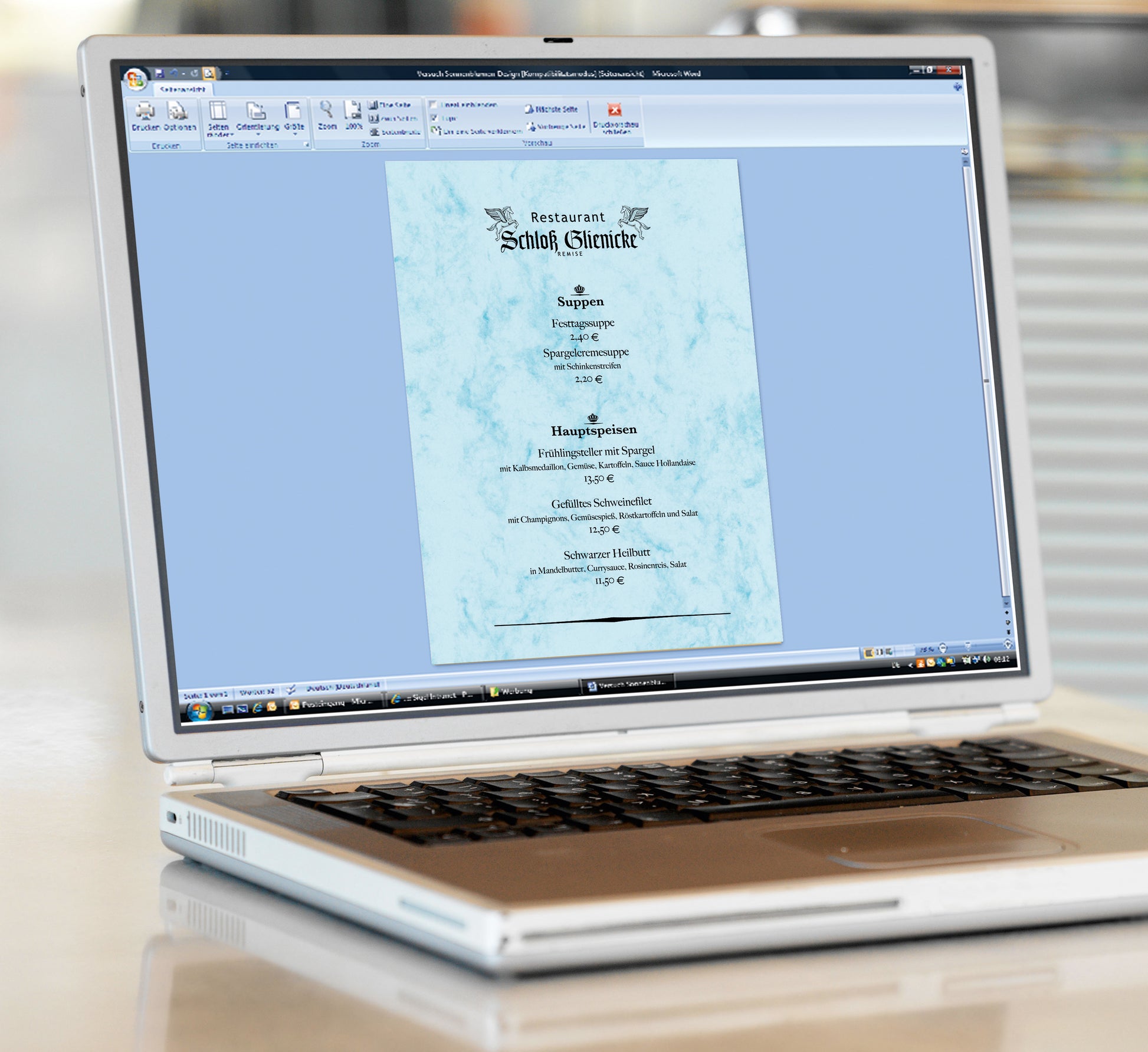 SIGEL Design-Papier A4 DP261 90g, Marmor 100 Blatt