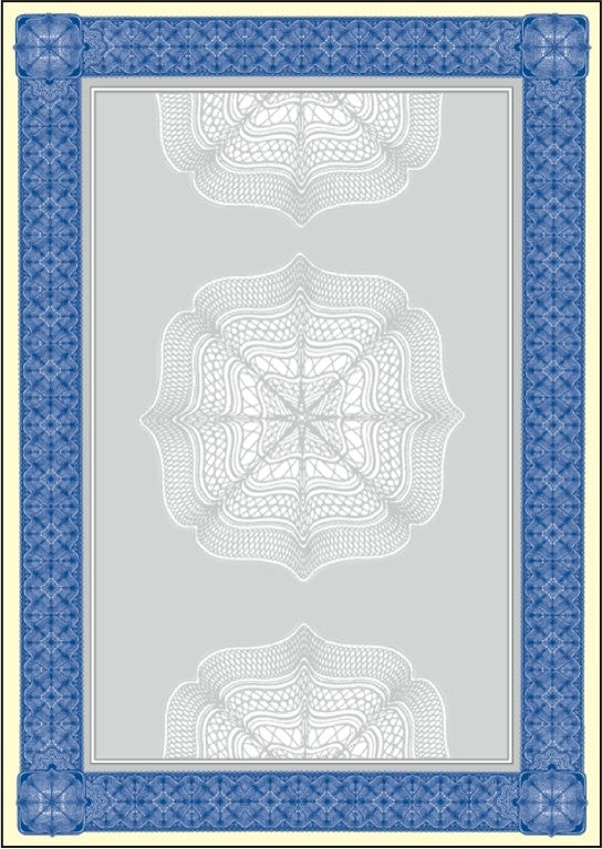 SIGEL Designpapier Urkunde A4 DP490 blau, 185g 20 Blatt