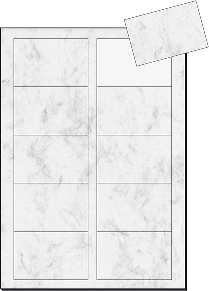 SIGEL Visitenkarten 85x55mm DP742 grau, 225g 100 Stück