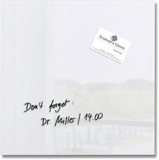 SIGEL Glas-Magnetboard GL158 weiss 300x300x15mm