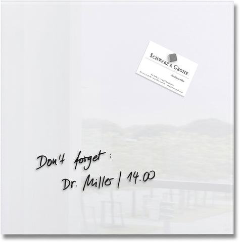 SIGEL Glas-Magnetboard GL158 weiss 300x300x15mm