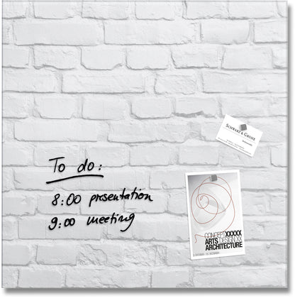 SIGEL Glas-Magnetboard GL164 avertum 480x480x15mm