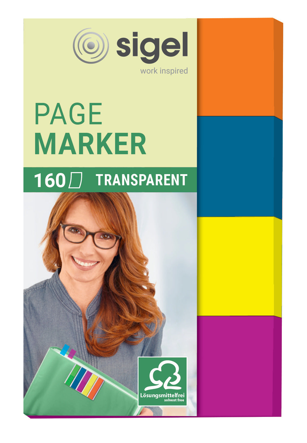 SIGEL Notes 20x50mm HN614 4 Farben ass. 160 Blatt