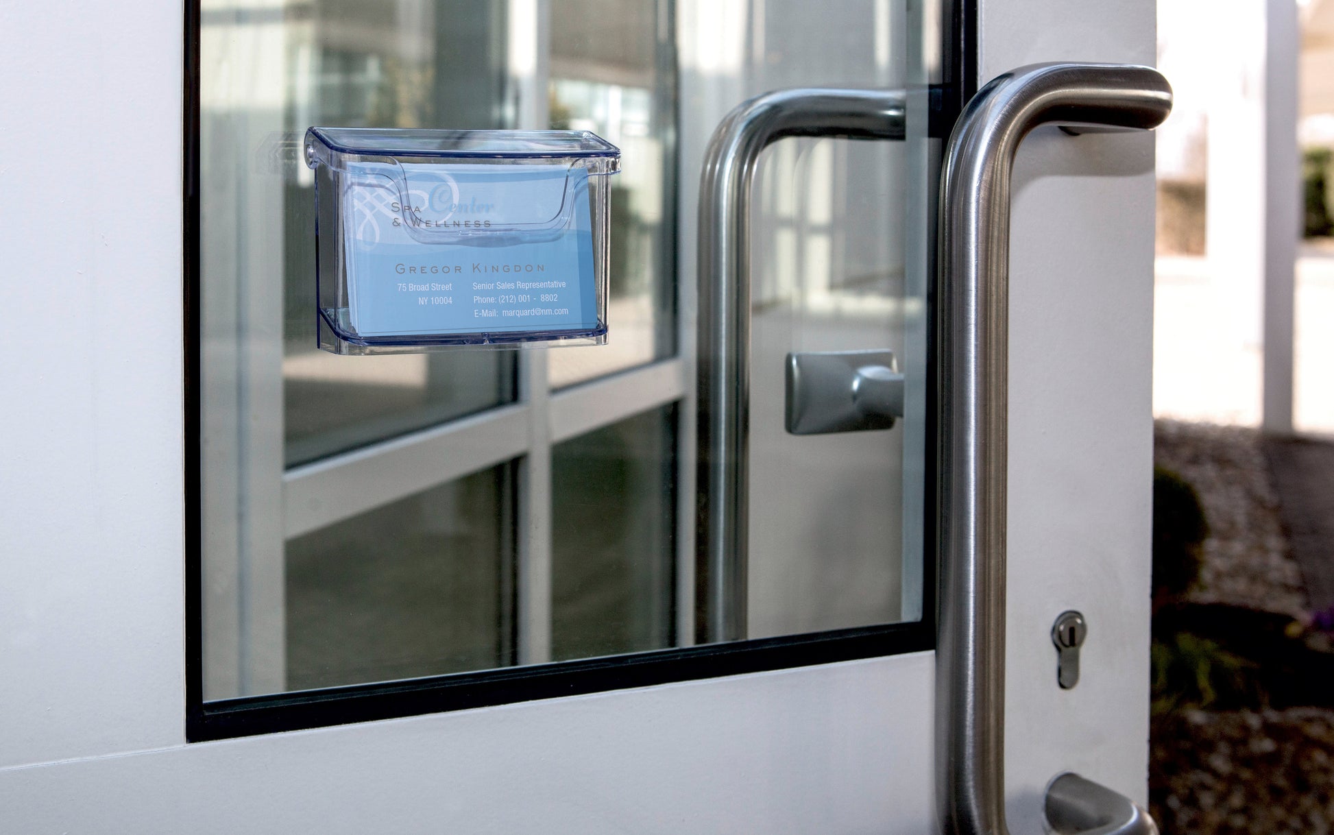 SIGEL Outdoor-Visitenkartenhalter LH326 glasklar,105x76x45mm