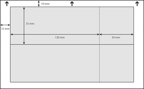 SIGEL Eintrittskarten, Abriss weiss LP714 3C,225g,180x55mm,100ST=20BL