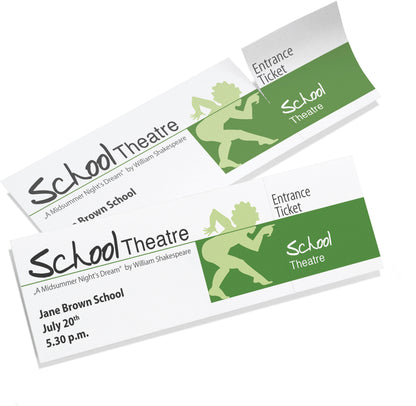 SIGEL Eintrittskarten, Abriss weiss LP714 3C,225g,180x55mm,100ST=20BL